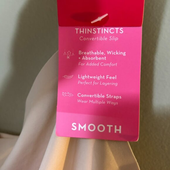 SPANX Thinstincts Convertible Slip Smooth Nude/Champagne Convertible Straps XL - Picture 4 of 6